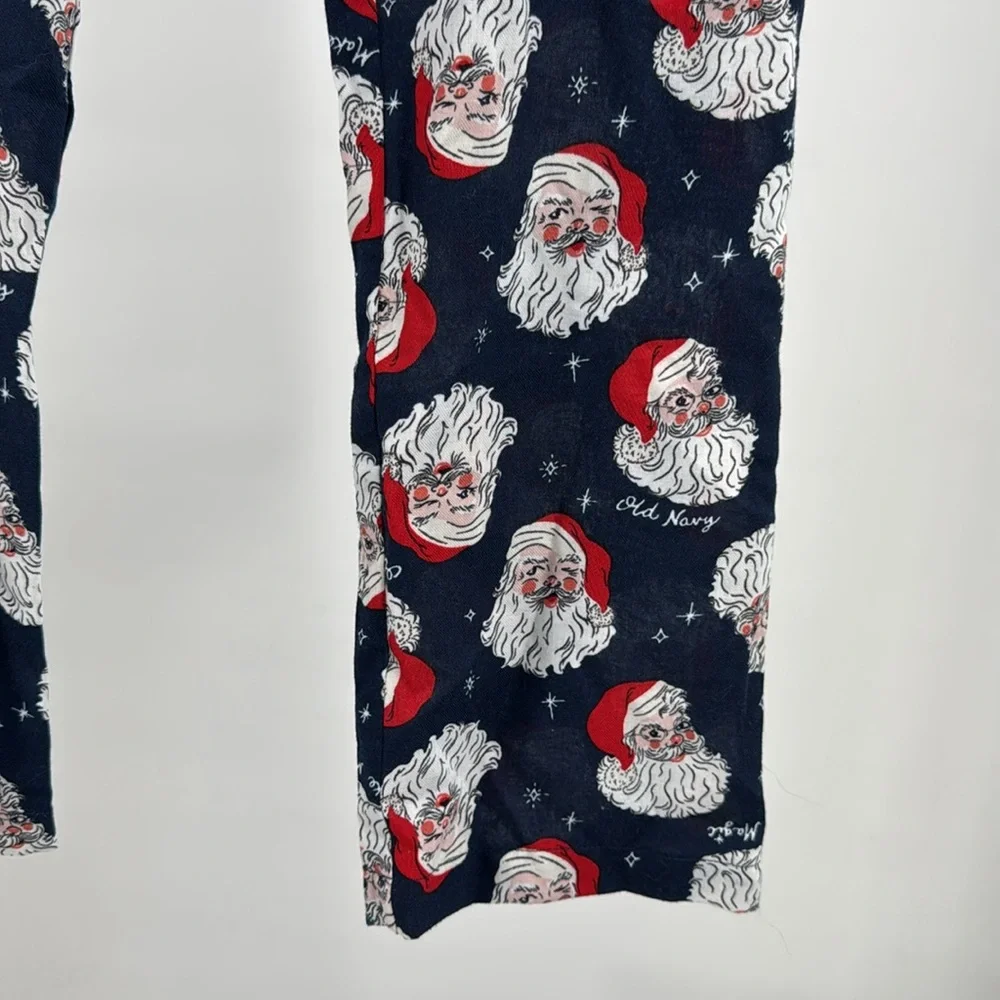 Old Navy Kids Pajama Set Navy and Red Santa Print lightweight unisex XXL 18